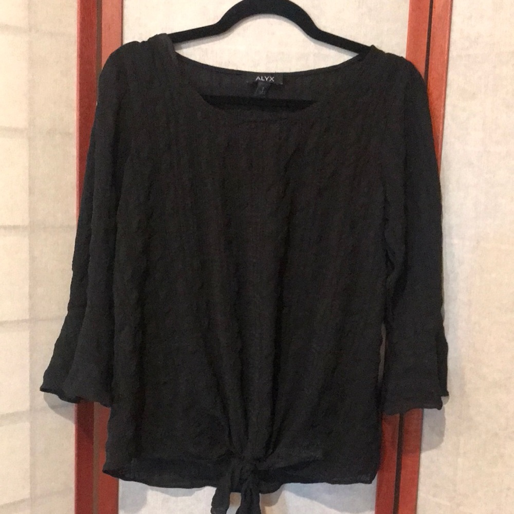 Blake front tie blouse
